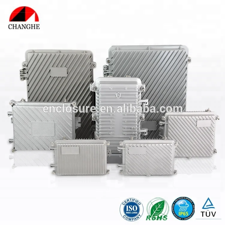 
CHANGHE IP65 Aluminium Die Cast CATV Outdoor Amplifier Enclosure 143x123x60mm 