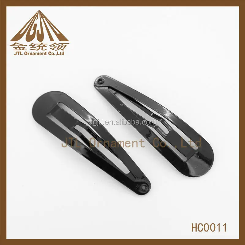 Large Hair Clip Snap Clips Black color