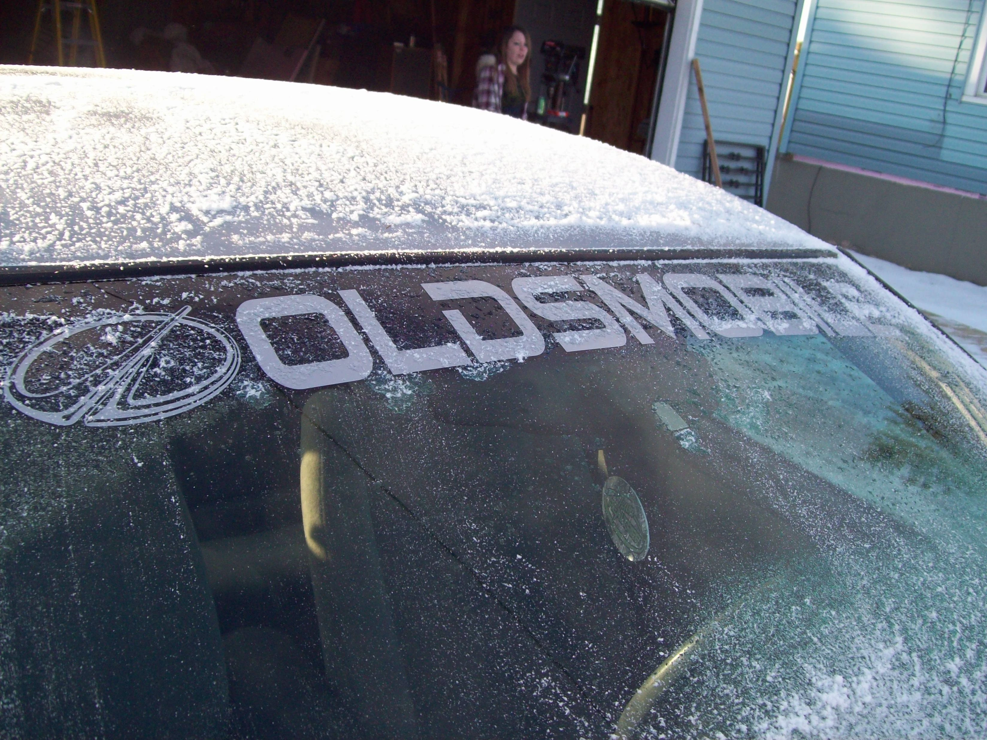 Fashion funny cheap custom die cut vinyl  car windshield sticker