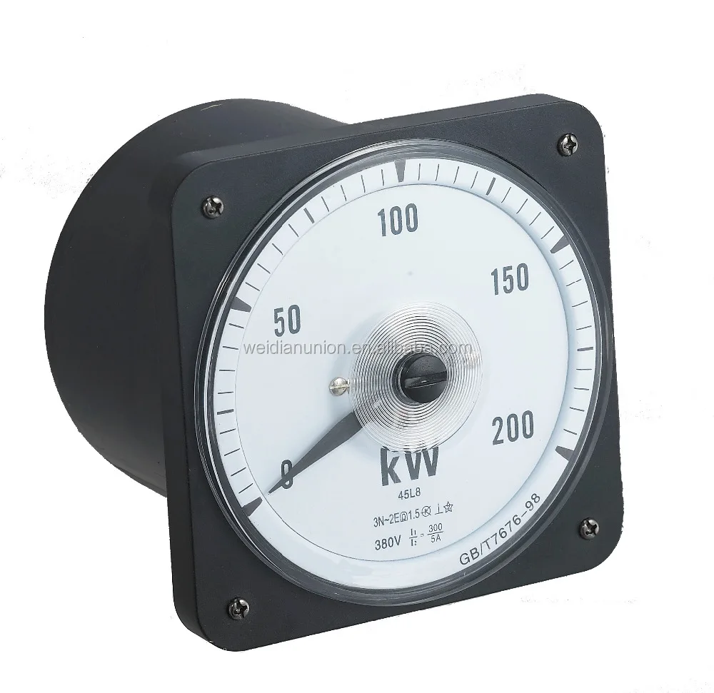 
240 Degree Round Type Pointer Power Meter With 300/5A Input 