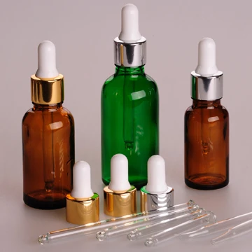 5ml amber essential oil dropper bottle