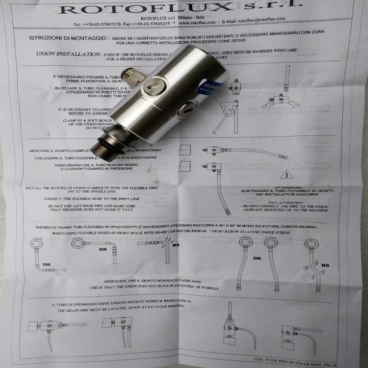 High Speed Rotary Union Rotary Joint Swivel Joint A10-1772-05L
