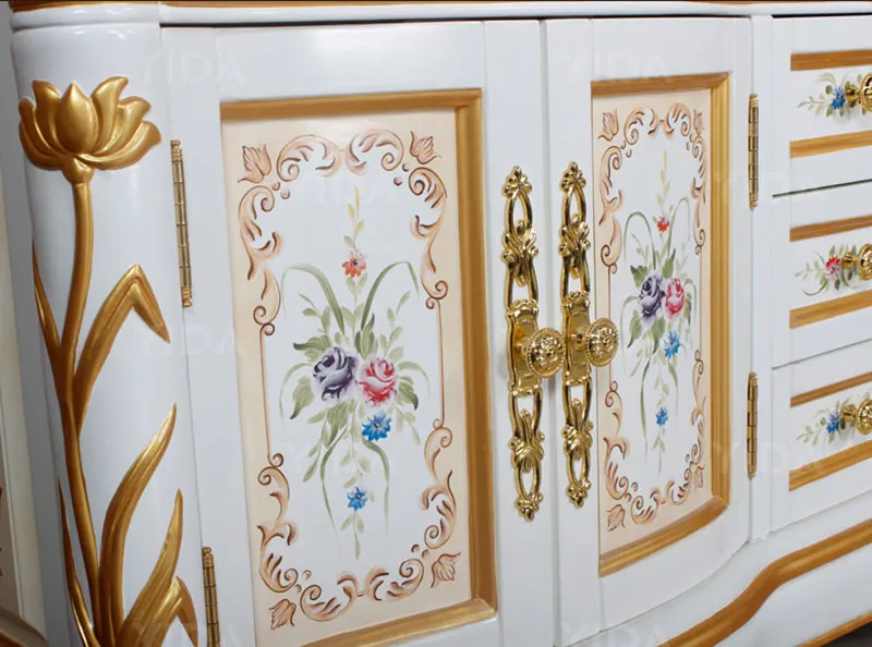 Model FG2068 luxury style Solid wood bathroom wall mounted cabinet antique vanity for bathroom and bedroom