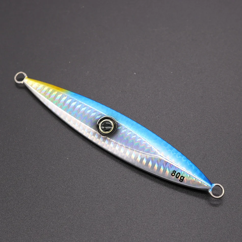 CASTFUN Free Shipping 40g 60g 80g 100g 120g 150g 200g Jig Slow Jig Bait Lures Metal Jig