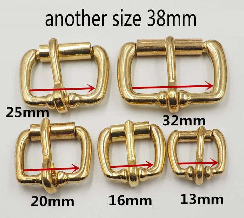 13mm 16mm 20mm 25mm 32mm 38mm inner size  high quality solid brass pin buckles