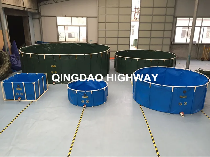 PVC tarpaulin circle hc1030 fish tank foldable price