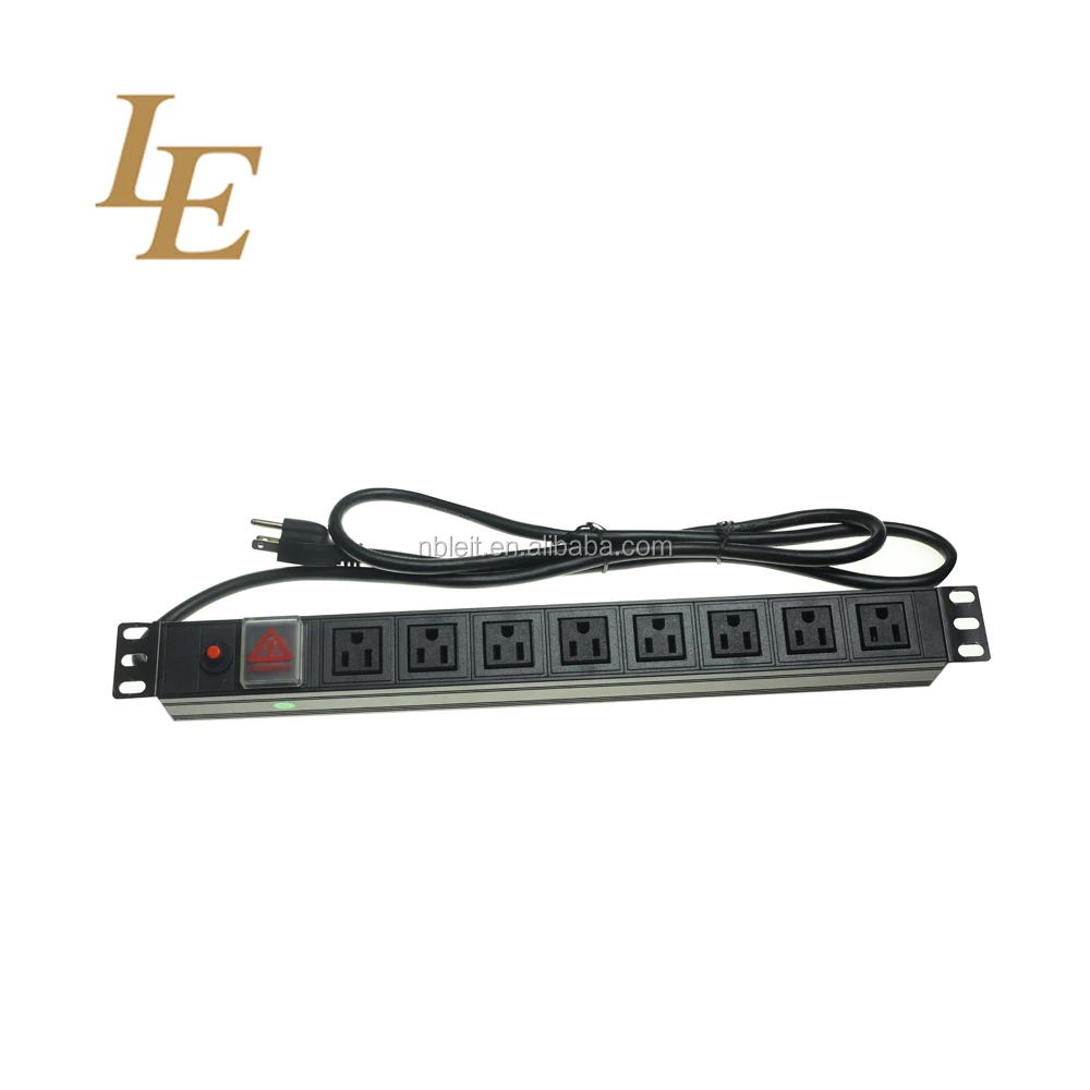 1U USA Type Rack Power Distribution
