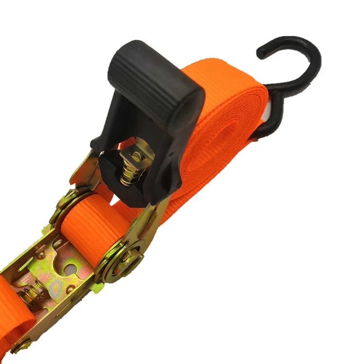 Heavy duty locking lorry cargo camo hdx 4 ratchet tie down straps for car / Enclosed trailer and truck tie downs