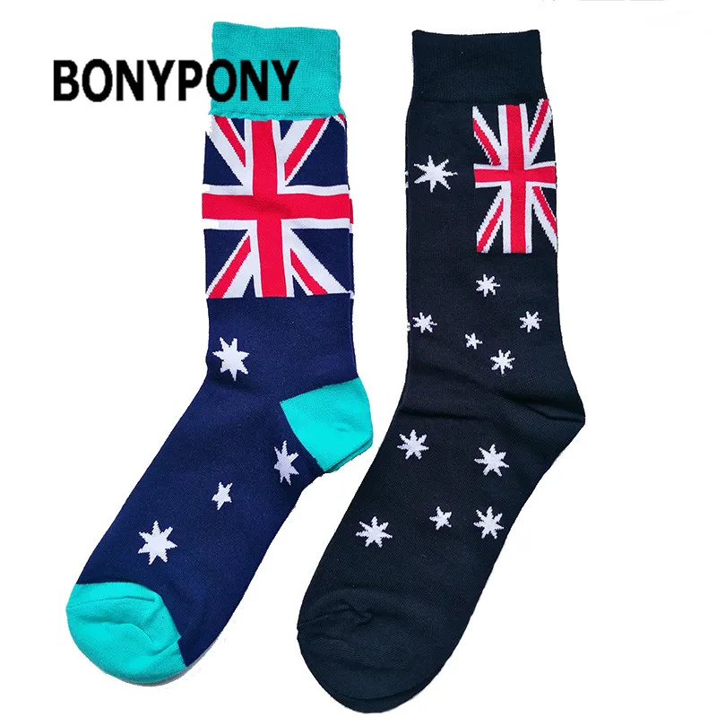 BONYPONY custom design china factory made  tourist gift souvenir cotton american china country flag socks