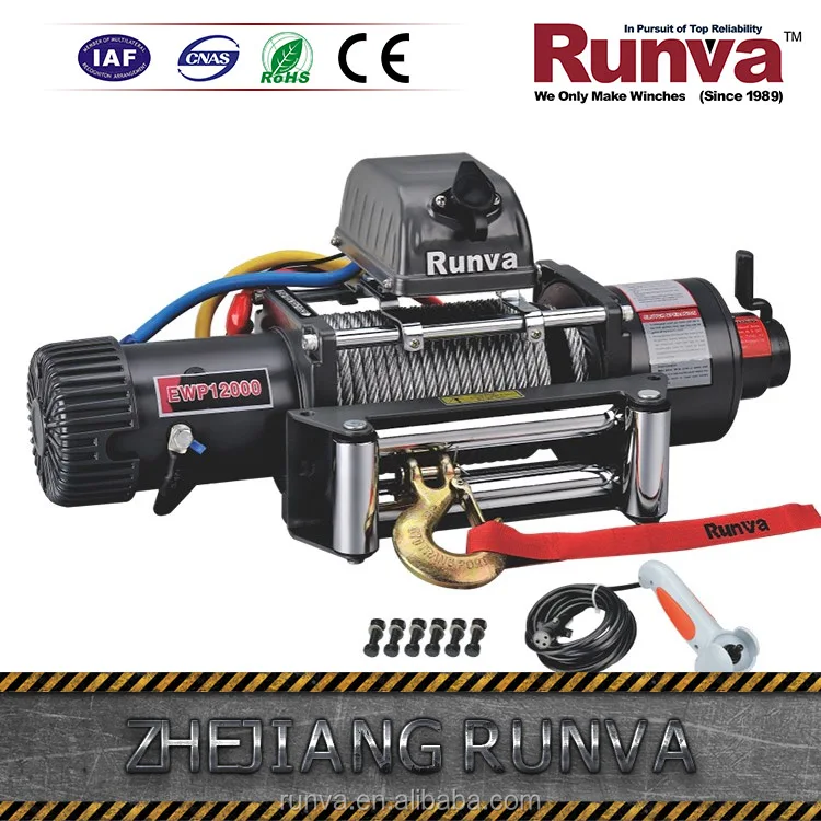 Runva лебедка две скорости 4x4 12 В 12000lbs для Jeep, грузовик и внедорожник, электрическая лебедка 6 тонн