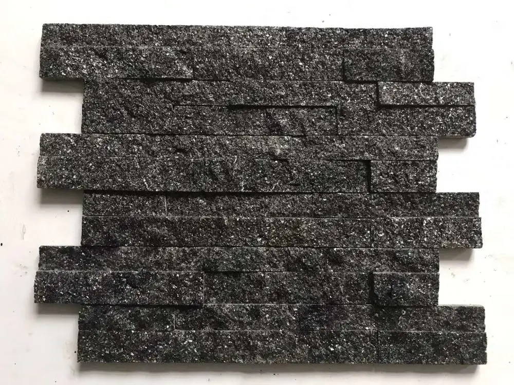 wholesale Natural black marble stone wall panel for garden decoration