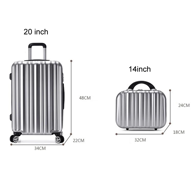 
High Quality Travel Luggage Cheap Suitcase 4 PCS Teens School Wheeled Trolley Bag 