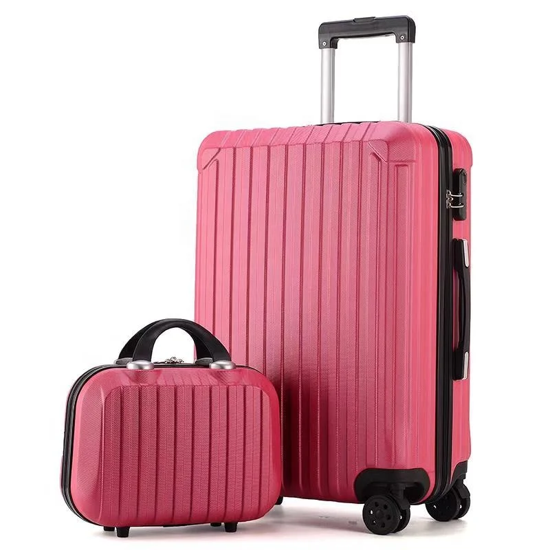 
big trolley luggage case and small beauty case 