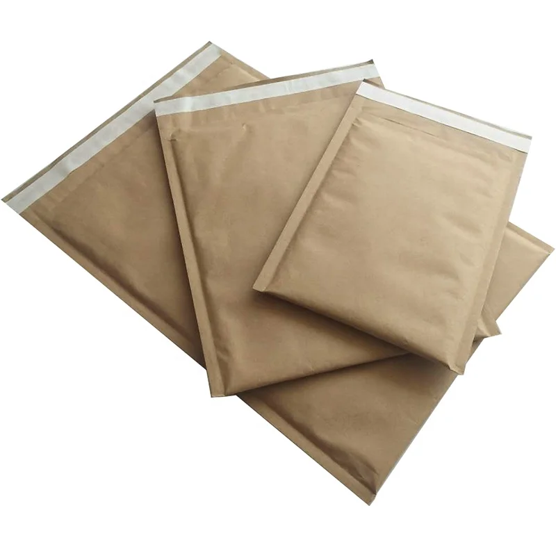 100% Recyclable Material Envelope Cellular Form Kraft Paper lining Padded Mailers 100% Curbside Recyclable Paper Padded Mailers