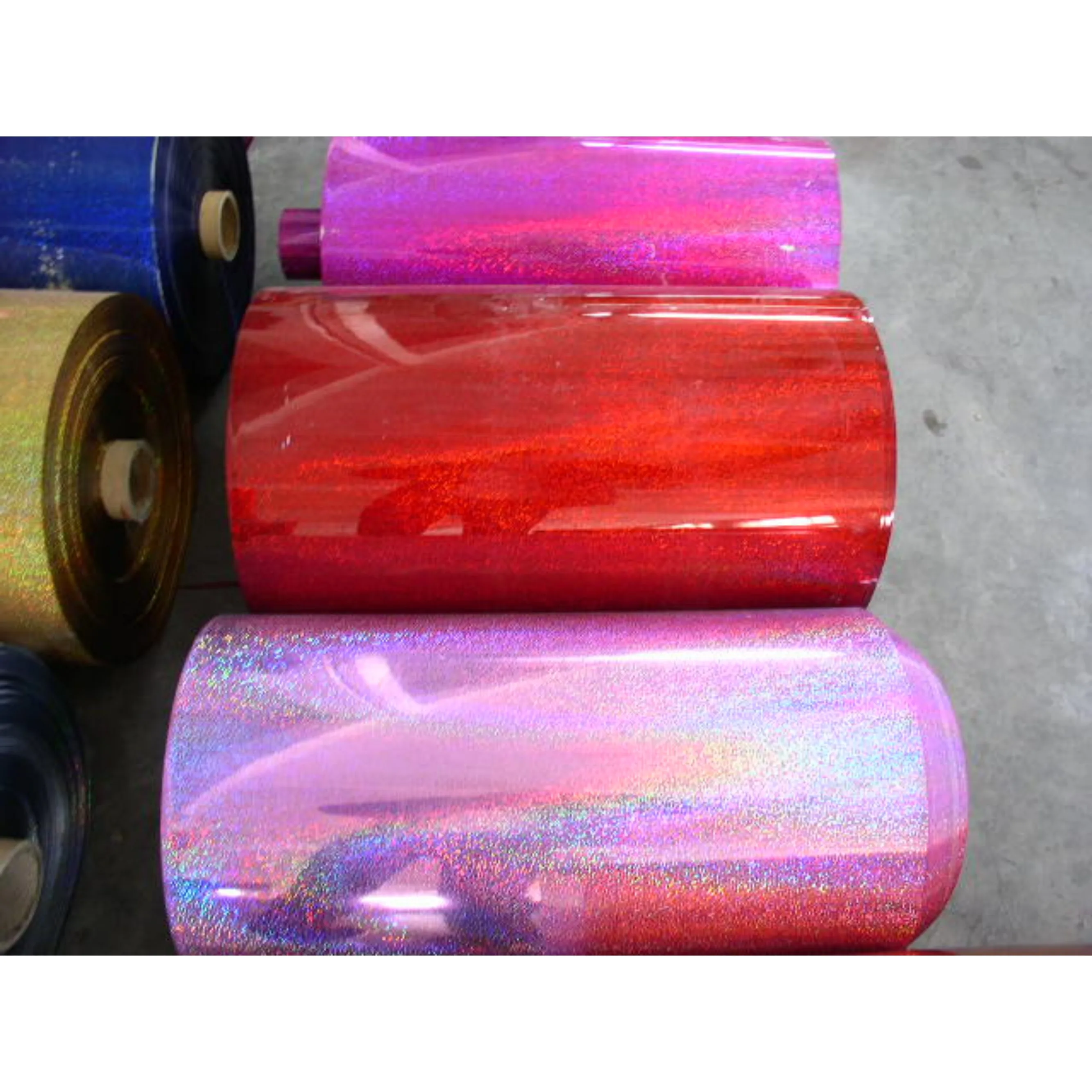 Сырье из пэт-пленки с блестками