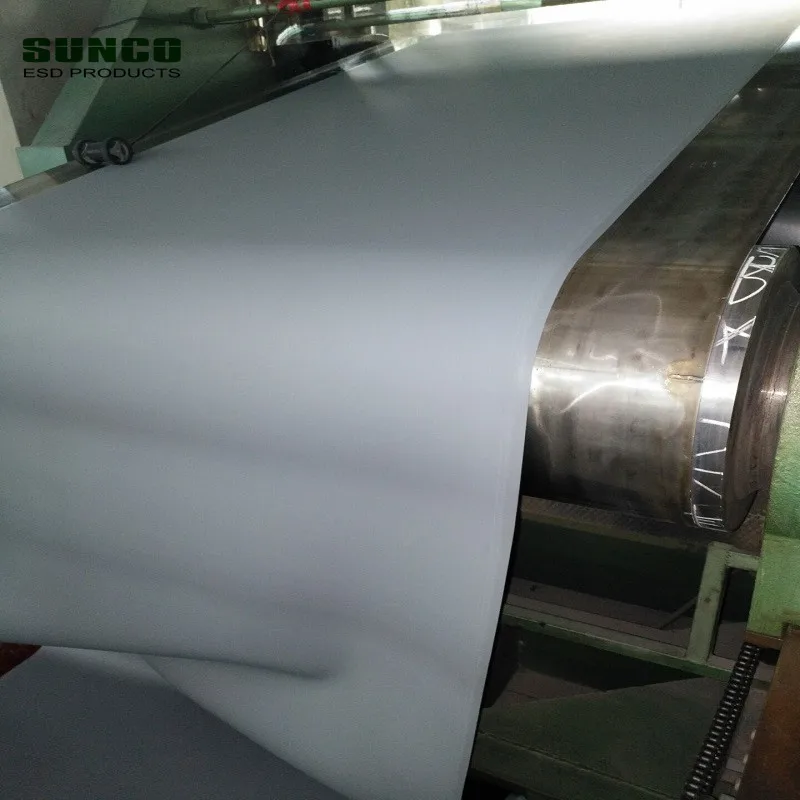 conductive rubber matting rolls with shiny and dull surface