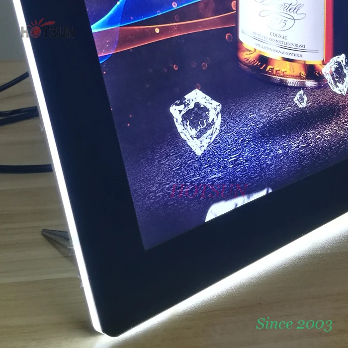 double side window real led display sign frame led picture frames window Advertising Acrylic Light Box