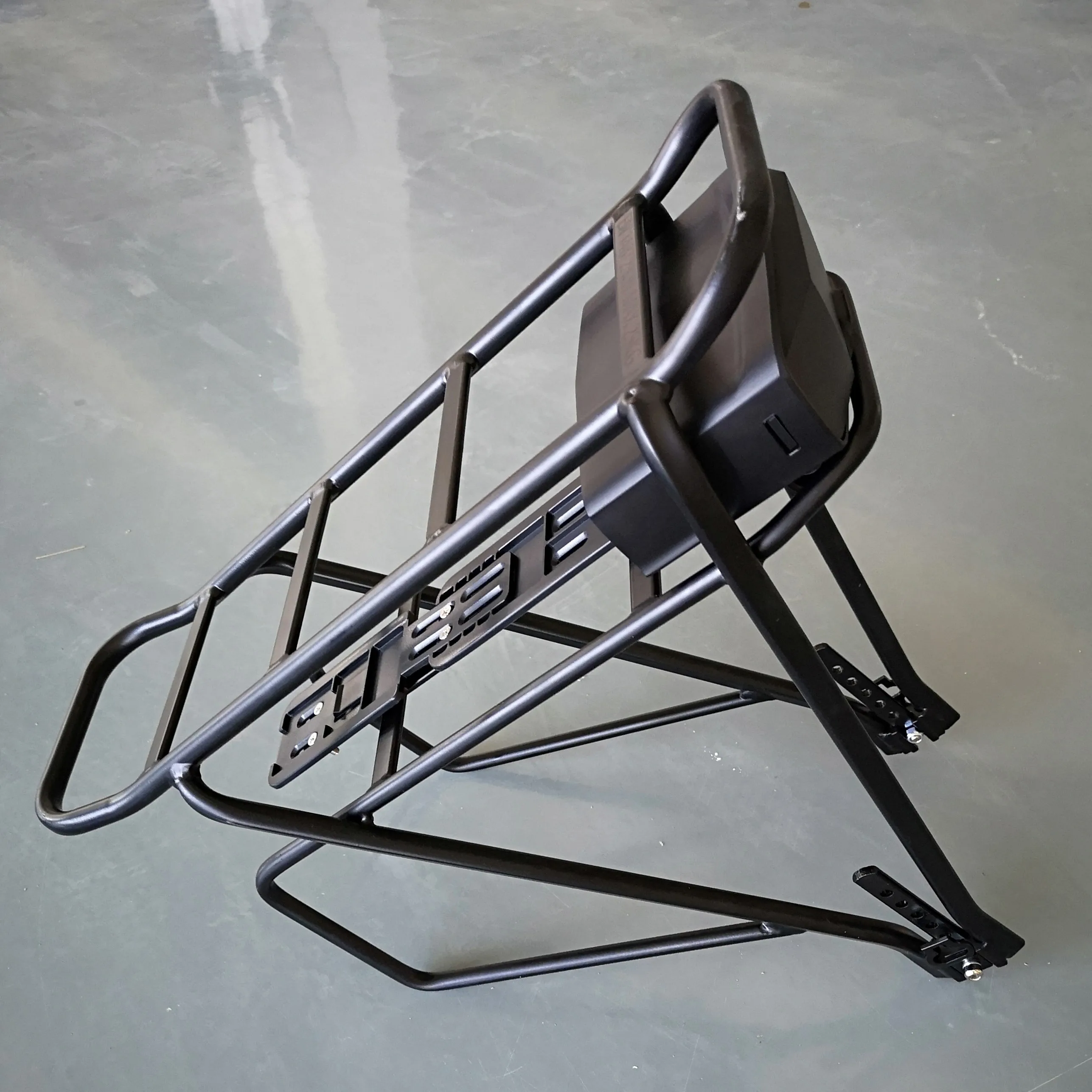 36V 16Ah rechargeable LG cell 3200 rear rack electric bike battery with rack and charger