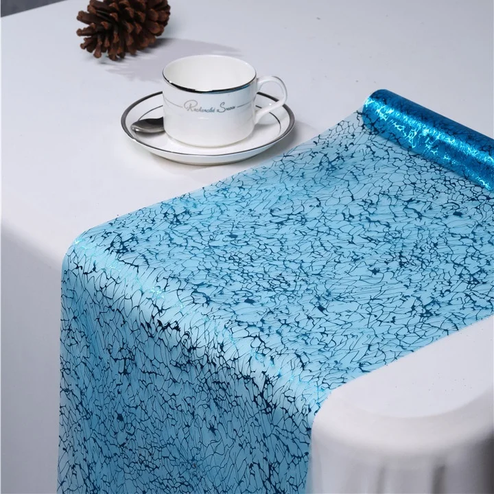 
100% Nylon organza for home decorations, table runner for festival decorations 