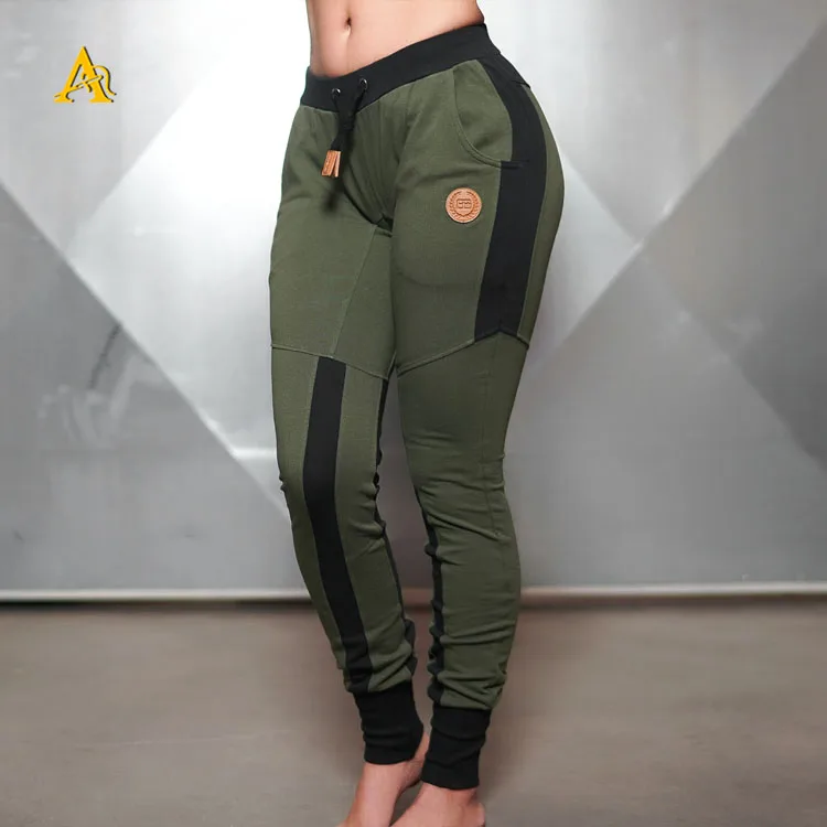 
Womens Tapered Jogger Pants Blank Cotton Spandex Sweatpants Full length Leggings Plain Joggers 