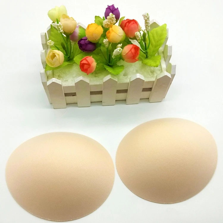 Wholesale Fashion Women Sport Suit Foam Bra Cups Removable Close-fitting Oval Foam Bra Pad Inserts
