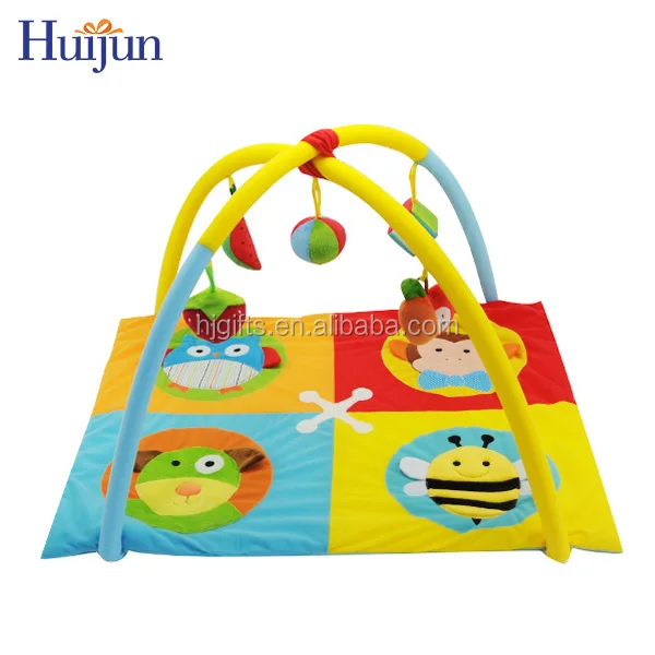 
High quality lovely Plush soft children play mat toys funny indoor animals baby play mat gym 