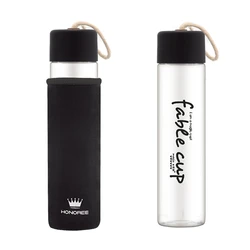 Лучшая прозрачная сохраняющая прохладу стеклянная бутылка для воды под заказ боросиликатная стеклянная бутылка для воды whit kids