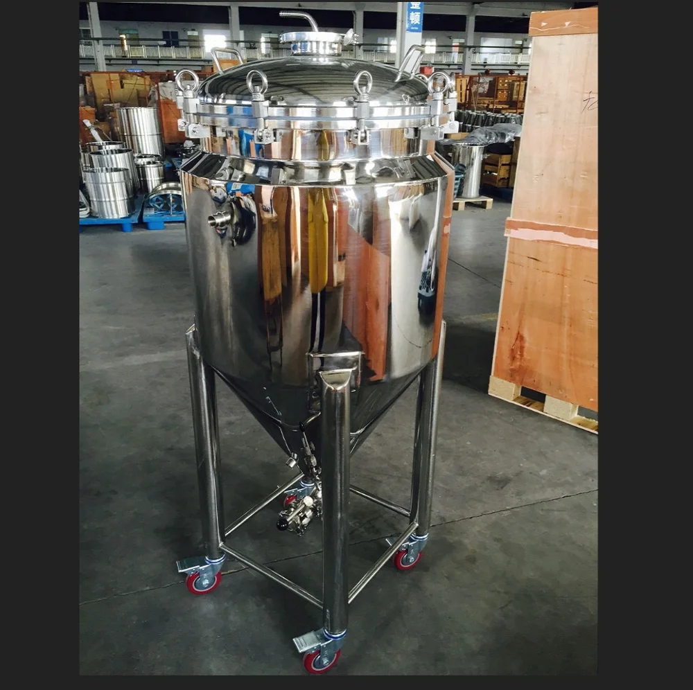 120L stainless steel Jacket conical beer fermenter