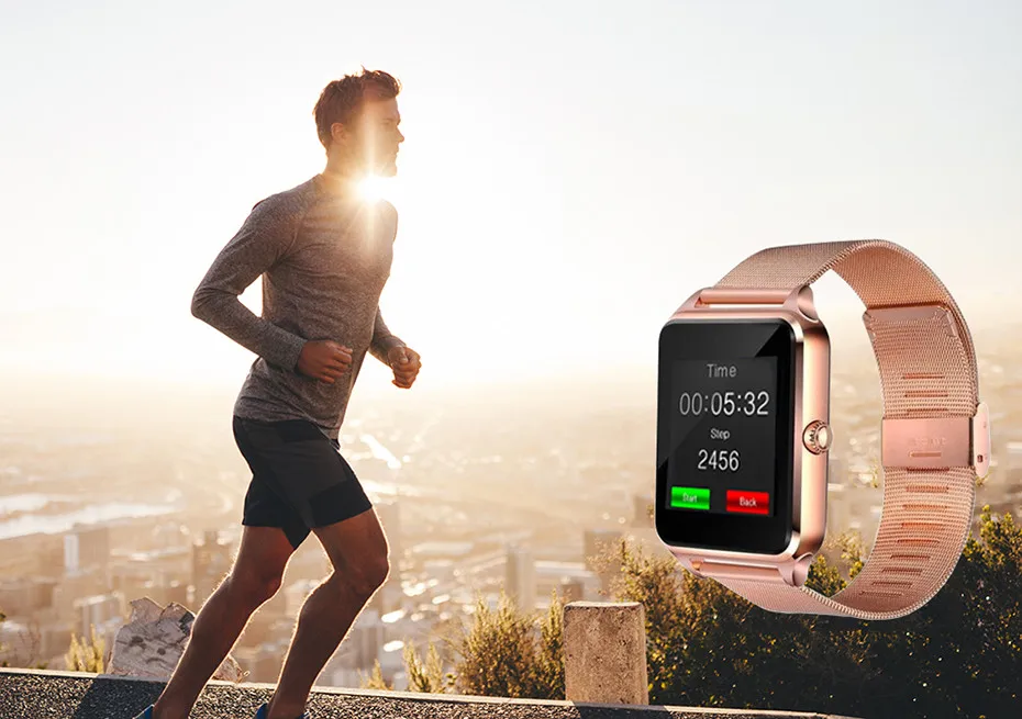 Смарт-часы с металлическим ремешком, Bluetooth, фитнес-трекер, цветной сенсорный экран, звонки, воспроизведение музыки, телефон для iphone, samsung, huawei, 2019