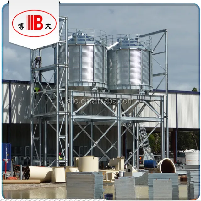 
Top leading manufacturer of grain storage steel silos, small silos for Peru farm 