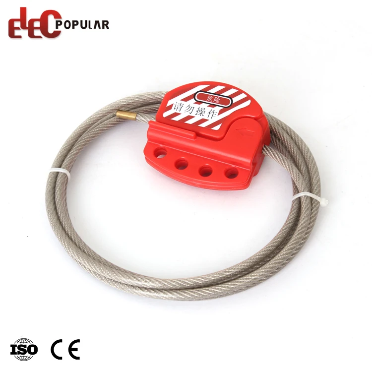 OEM Custom Different Length Impact Resistant Plastic PC Retractable Safety Cable Lockout