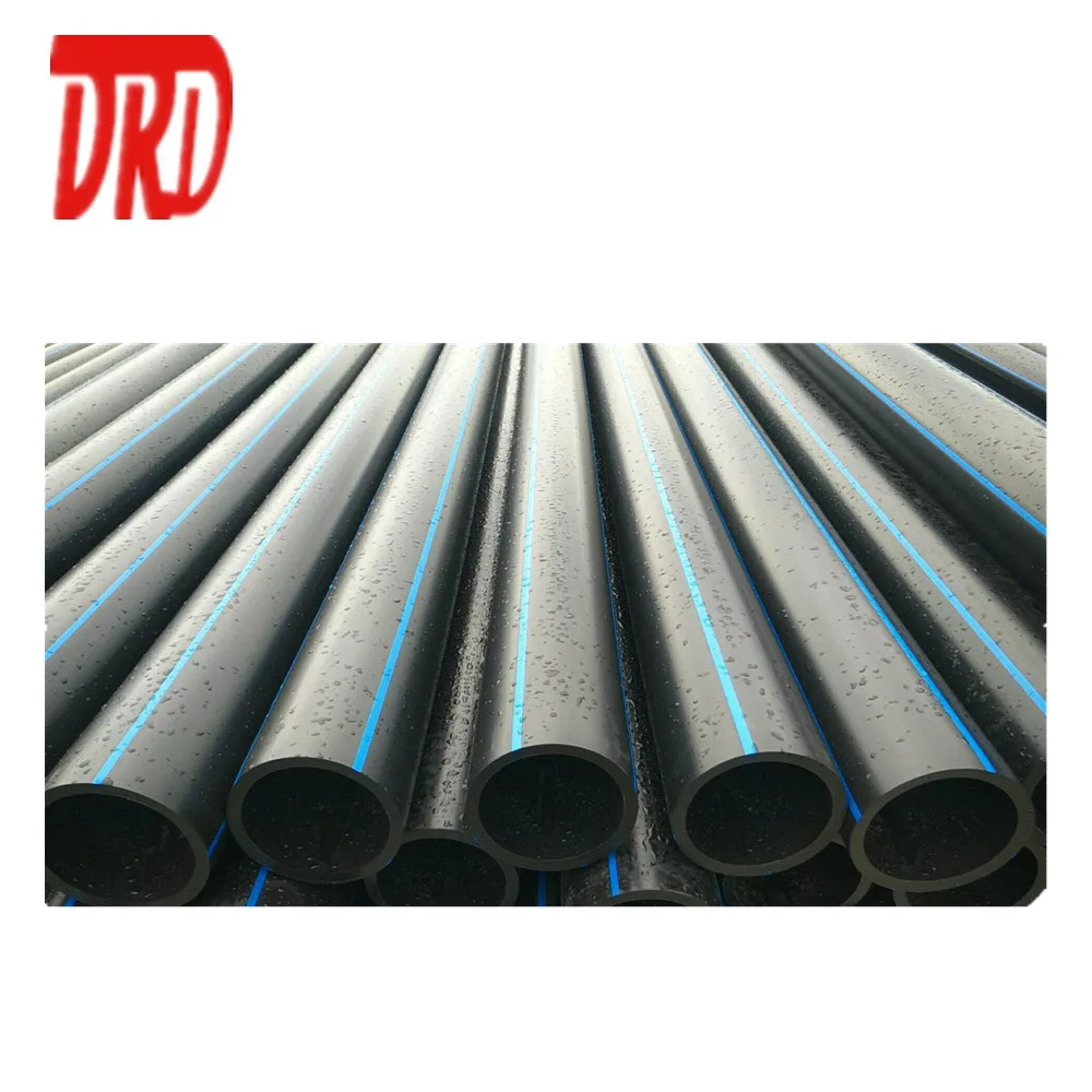 PE100 black PE 100 black plastic pe water pipe 4 inch hdpe pipe 110mm