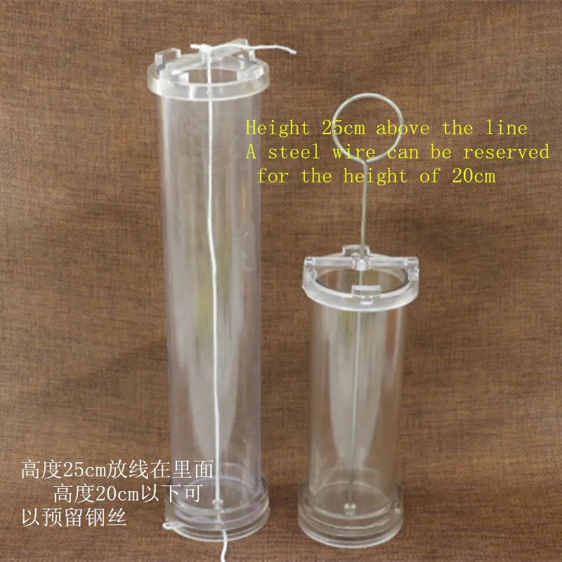 Flat top and church head shaped cylinder candle mold PC plastic high temperature DIY candle mold