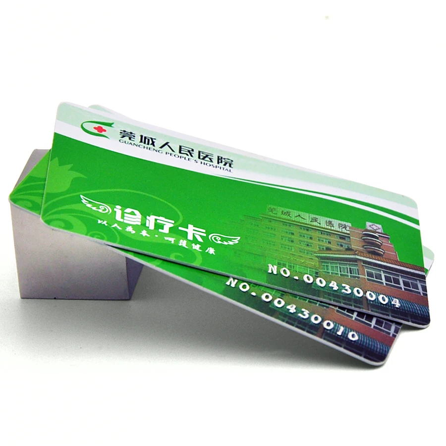 High Quality Offset Printing Loco/Hico Magnetic Stripe Hospital Clinic Plastic Health PVC Card