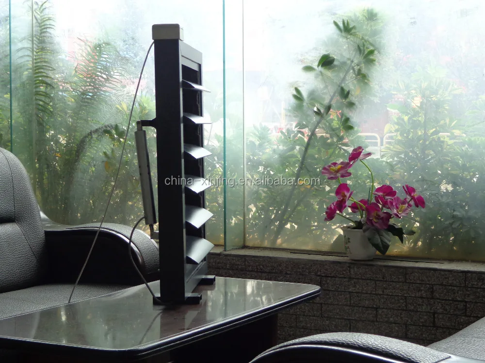 Aerofoil automatic aluminum sun shade louver extruded aluminum louver