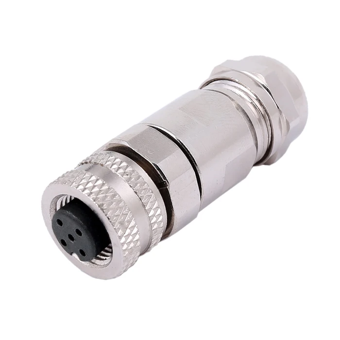 m12 male female adaptor ip 67 sensor cable connectors
