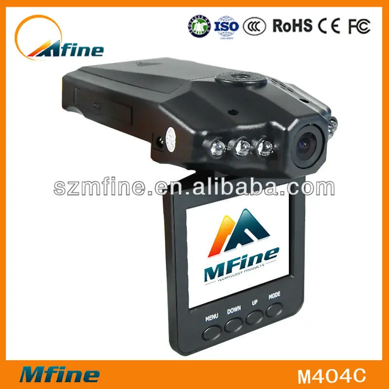 6 IR LED огнями Автомобильный видеорегистратр