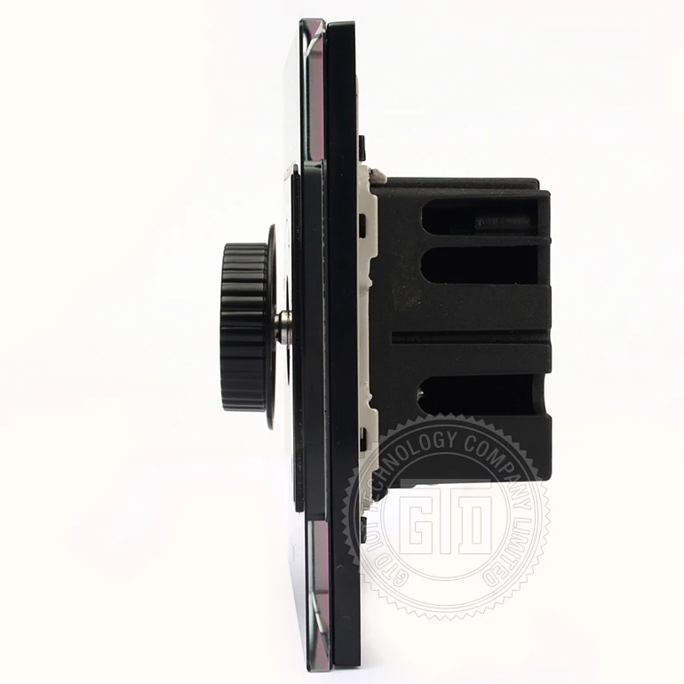 Black 95*95MM size Tempered Glass 5 level resistance fixed volume control switch