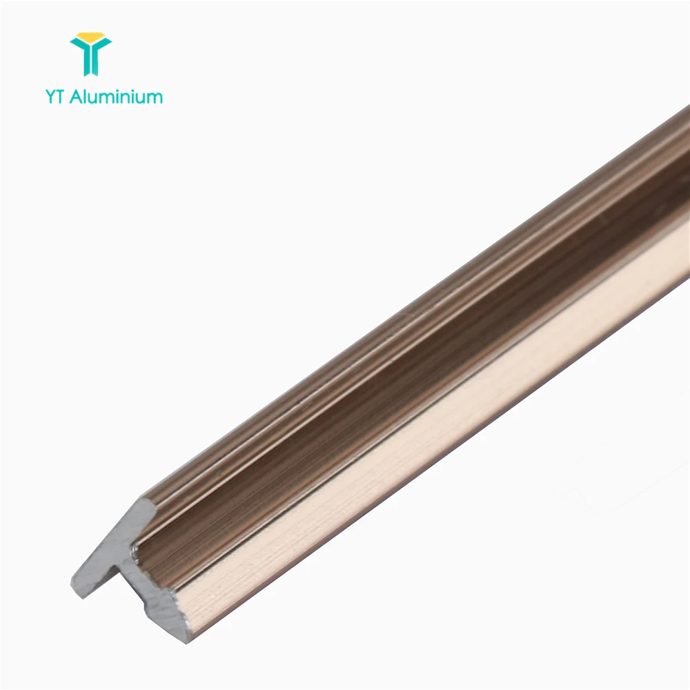 T-Strip Trim Aluminium Woodlike Threshold  26mm For  Floor Divider Strip