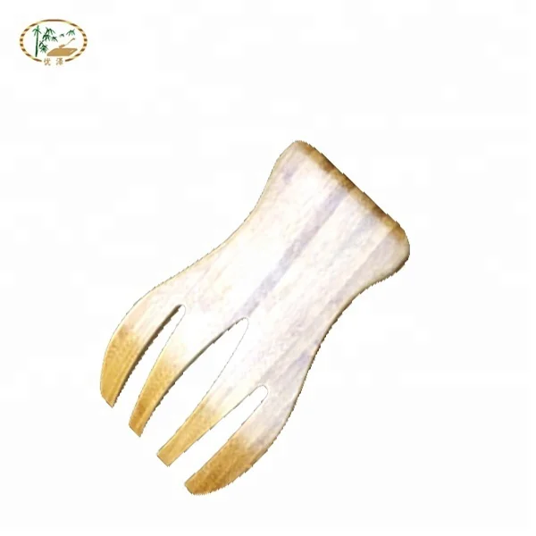 
eco-friendly food grade bamboo Salad hands salad tools for sale 