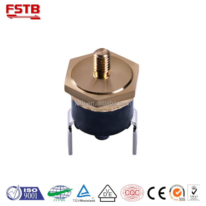 KSD301 Thermostat Coffee Maker Screw Thread Bimetal Thermal Switch Thermostat