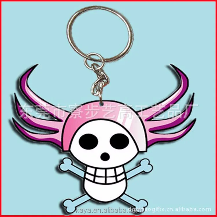 Factory Custom 3d soft PVC chain keychain