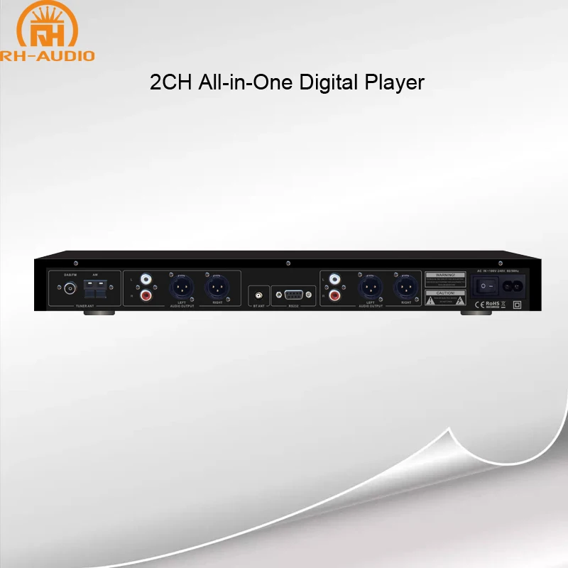 RH -AUDIO 2CH DAB CD Player With USB/AUX/BT Digital Player