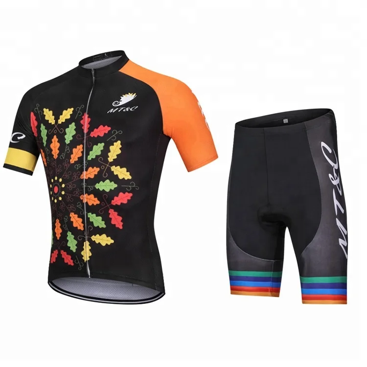 Mens Custom Mountain Bike Sets Cycling Jersey Long Sleeve
