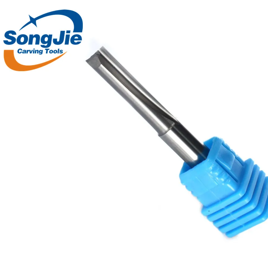 SHK 6mm Double flute straight engraving bits engraving and milling tools with high material