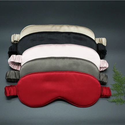 Лидер продаж, теплая маска для глаз, шелковая маска для глаз, розовая двухсторонняя Затемняющая маска от производителей