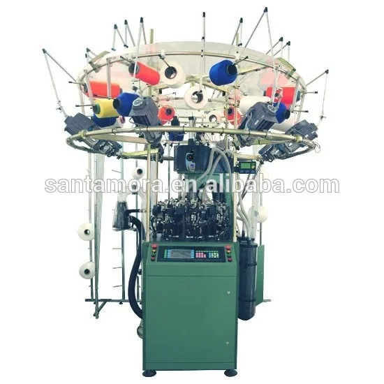 Высокоскоростная автоматическая трикотаж жная бесшовная вязальная машина santoni производитель