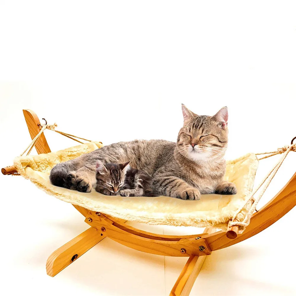 Wooden Hammock Bed For Cats