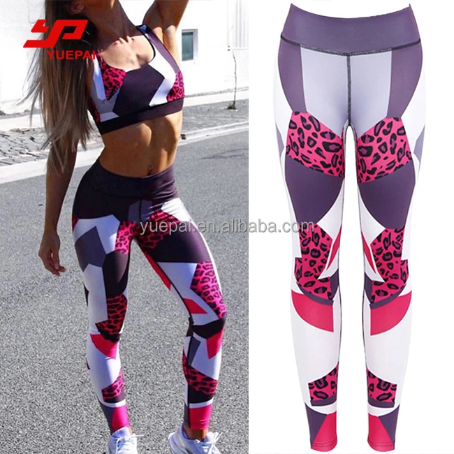 Sexy Gym Clothes Great Fitness wear Sports Tights Leggings , Custom logo print Wholesale Yoga Pants For Women