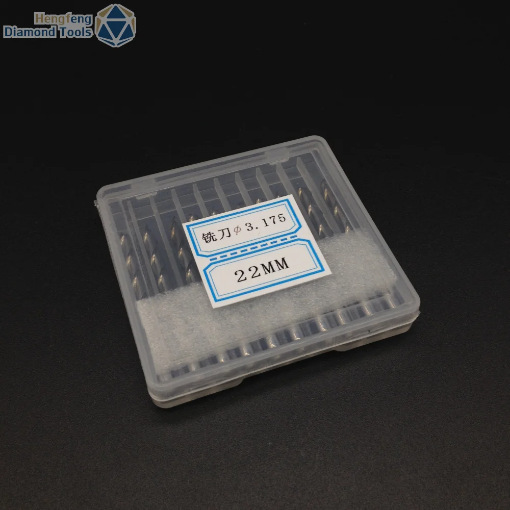 CNC Engraving Machine Tool 3.175 mm Double Edged Milling Cutter
